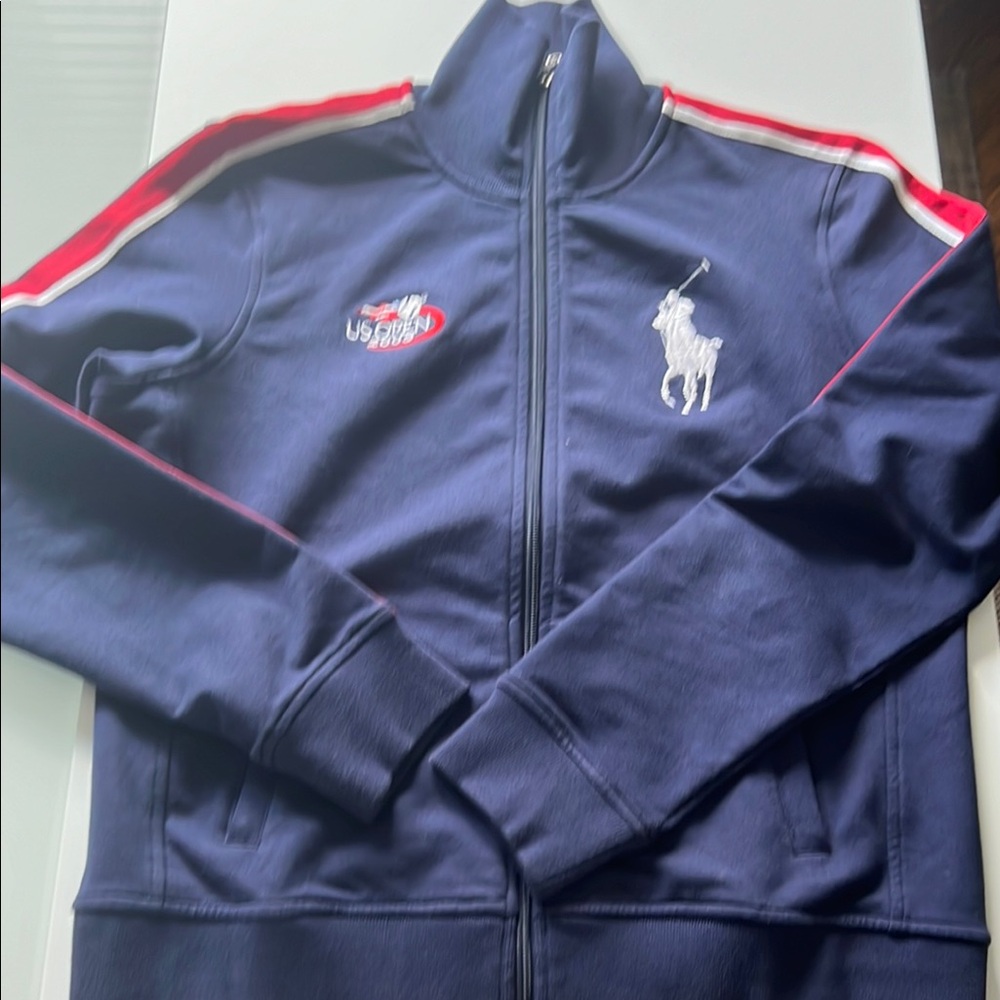 Ralph Lauren Blue and Red Varsity Jacket
